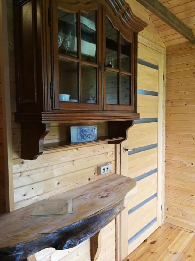Кемпинги Iecupes wooden cabin with view to river Иецава-33